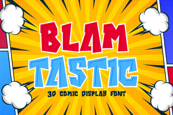 Blamtastic: The 3D Comic Font for Bold Designs