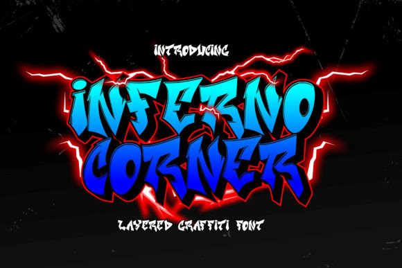 Inferno Corner: The 3D Graffiti Font for Bold Designs