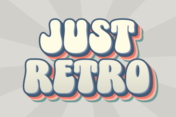 Just Retro: A Playful Display Font for Modern Creative Projects