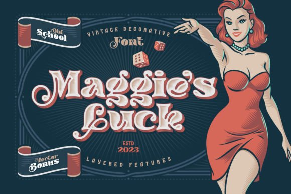 Maggie's Luck: A Vintage Bold Font