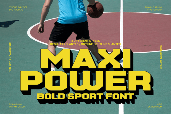 Maxipower: The Bold Gym Sport Font for Impactful Design