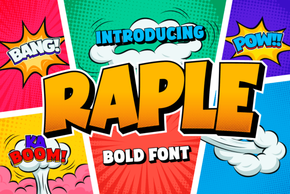 Raple: Bold Comic Typography for Impactful Designs
