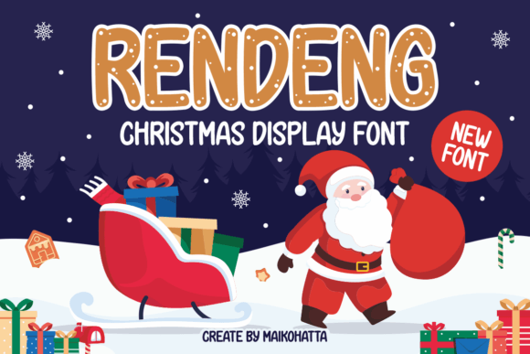 Rendeng: The Christmas Display Font That Transforms Your Holiday Designs