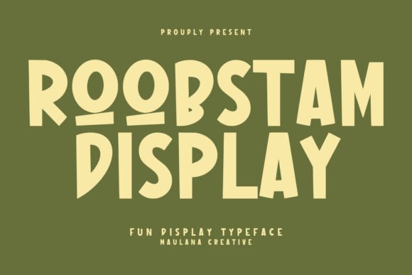 Roobstam: A Joyful Font for Bold Designs