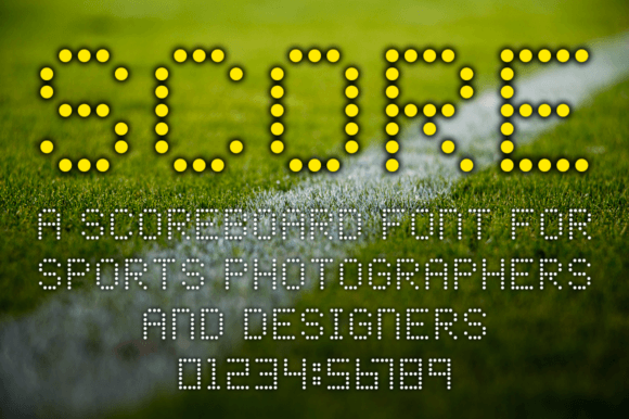 Score: The Digital Font That Brings Stadium Energy to Your Sports Designs