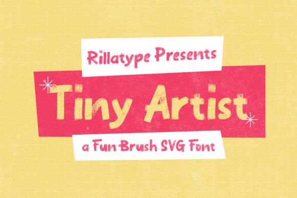 Tiny Artis: The Whimsical SVG Font for Kids' Brands